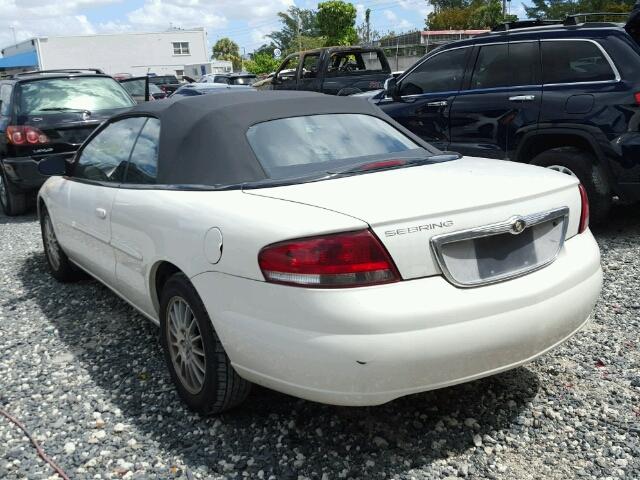 1C3EL45R64N273131 - 2004 CHRYSLER SEBRING LX WHITE photo 3