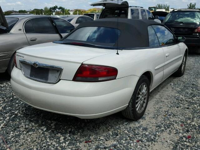 1C3EL45R64N273131 - 2004 CHRYSLER SEBRING LX WHITE photo 4