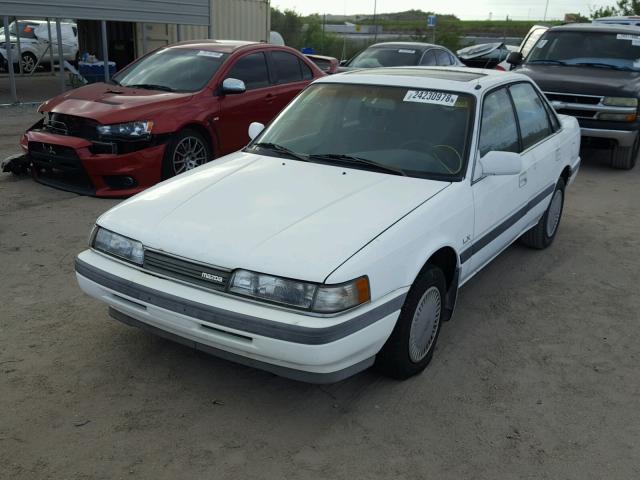 1YVGD22B6N5210359 - 1992 MAZDA 626 DX WHITE photo 2