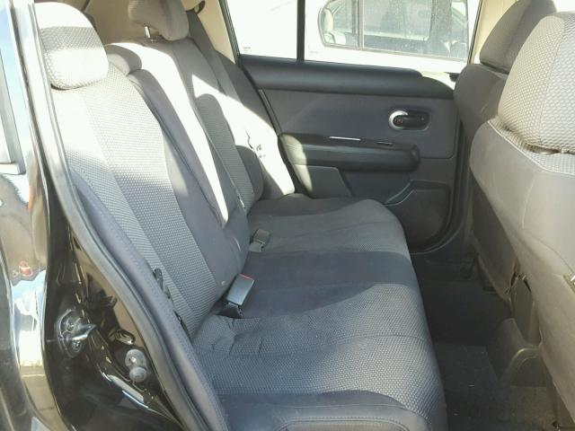 3N1BC13E78L387581 - 2008 NISSAN VERSA S BLACK photo 6