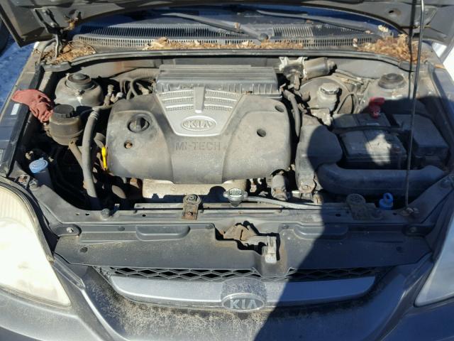 KNADC165656254332 - 2005 KIA RIO CINCO GRAY photo 7