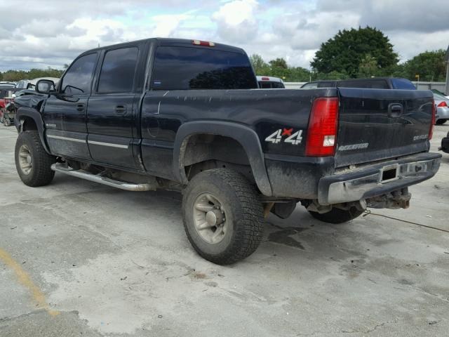 1GCHK23U34F203281 - 2004 CHEVROLET SILVERADO BLACK photo 3