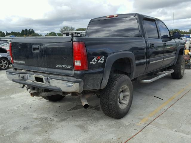 1GCHK23U34F203281 - 2004 CHEVROLET SILVERADO BLACK photo 4