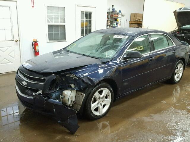 1G1ZB5EB8A4147176 - 2010 CHEVROLET MALIBU LS ლურჯი ფოტო 2
