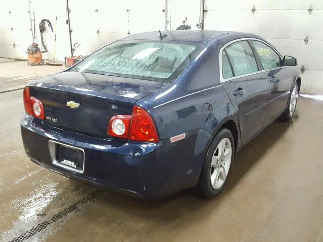 1G1ZB5EB8A4147176 - 2010 CHEVROLET MALIBU LS BLUE photo 4