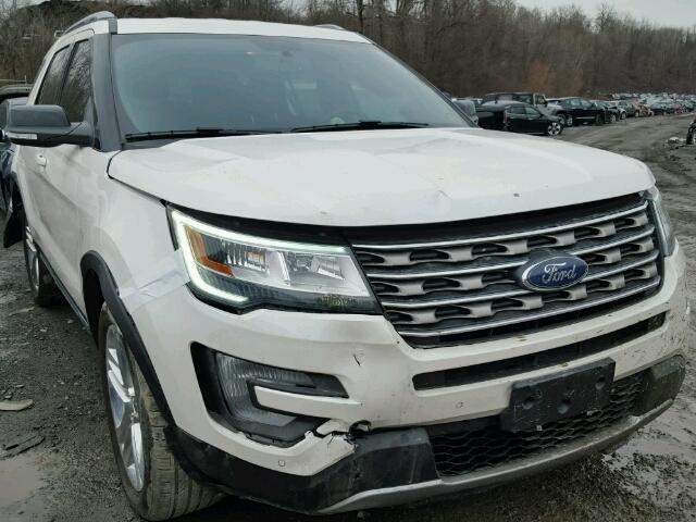 1FM5K8D88HGC54200 - 2017 FORD EXPLORER X WHITE photo 1