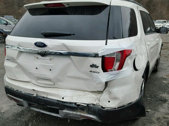 1FM5K8D88HGC54200 - 2017 FORD EXPLORER X WHITE photo 4