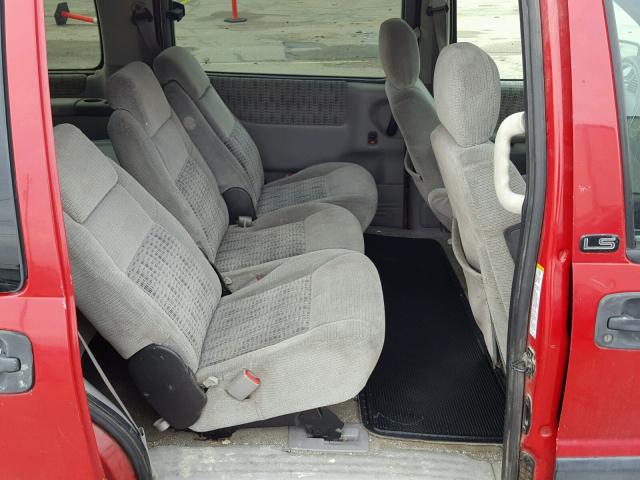 1GNDX03E0YD209447 - 2000 CHEVROLET VENTURE RED photo 6