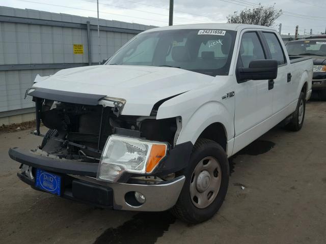 1FTRW12809FA74575 - 2009 FORD F150 SUPER WHITE photo 2