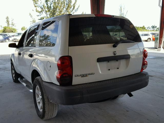 1D4HD38K95F525760 - 2005 DODGE DURANGO ST WHITE photo 3