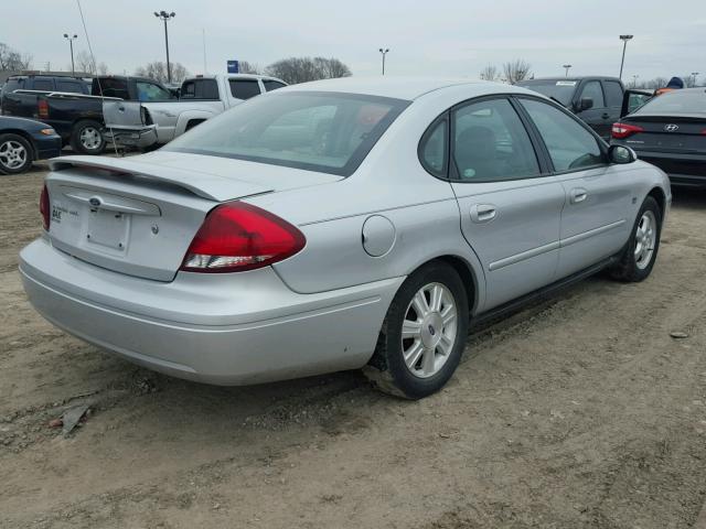 1FAHP56S44A164863 - 2004 FORD TAURUS SEL SILVER photo 4