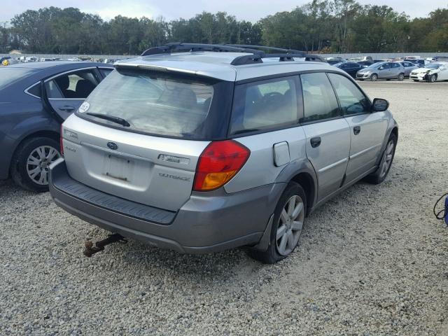 4S4BP61C377325156 - 2007 SUBARU LEGACY OUT SILVER photo 4