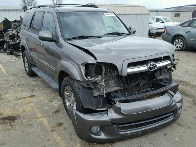 5TDZT34A56S277364 - 2006 TOYOTA SEQUOIA SR GRAY photo 1