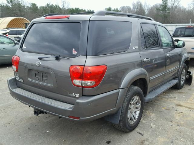 5TDZT34A56S277364 - 2006 TOYOTA SEQUOIA SR GRAY photo 4