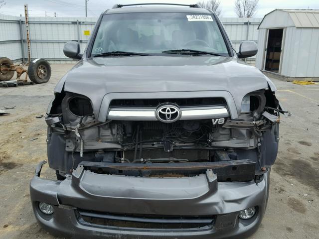 5TDZT34A56S277364 - 2006 TOYOTA SEQUOIA SR GRAY photo 9