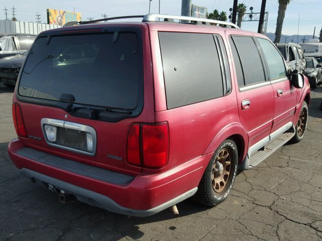 5LMRU27L1XLJ01203 - 1999 LINCOLN NAVIGATOR RED photo 4