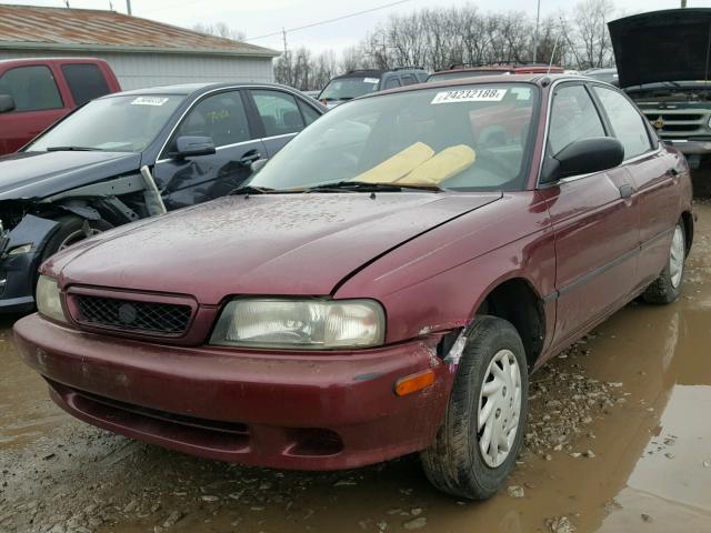 JS2GB31S7W5141241 - 1998 SUZUKI ESTEEM GL BURGUNDY photo 2