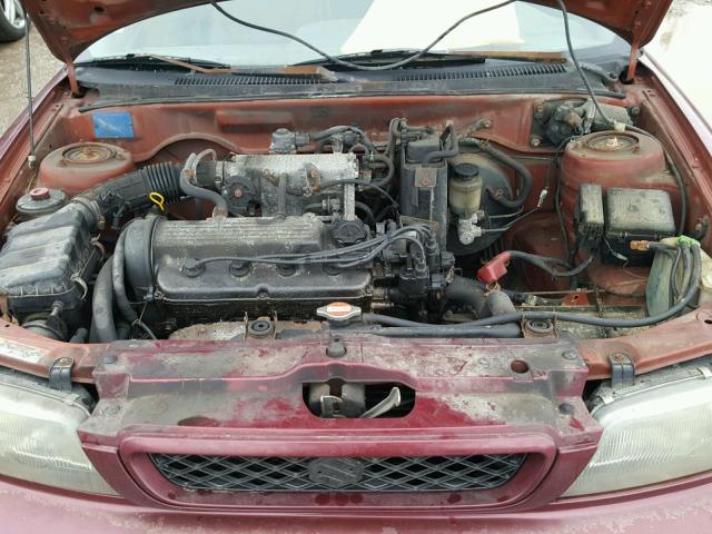 JS2GB31S7W5141241 - 1998 SUZUKI ESTEEM GL BURGUNDY photo 7