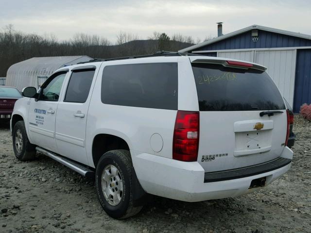 1GNSKHE38BR345920 - 2011 CHEVROLET SUBURBAN K WHITE photo 3