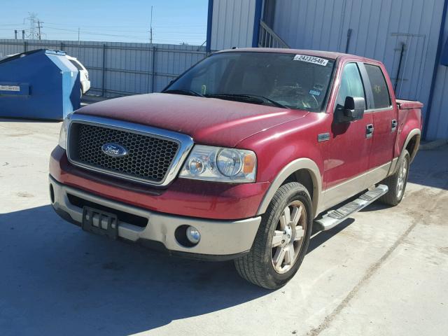 1FTPW12VX8KB39290 - 2008 FORD F150 SUPER RED photo 2