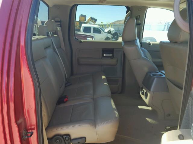 1FTPW12VX8KB39290 - 2008 FORD F150 SUPER RED photo 6