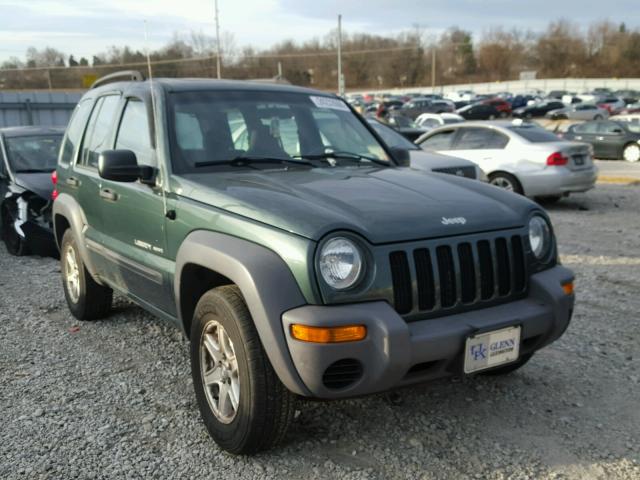 1J4GL48K53W651252 - 2003 JEEP LIBERTY SP GREEN photo 1