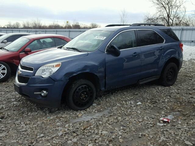 2CNALDEC3B6370080 - 2011 CHEVROLET EQUINOX LT BLUE photo 2