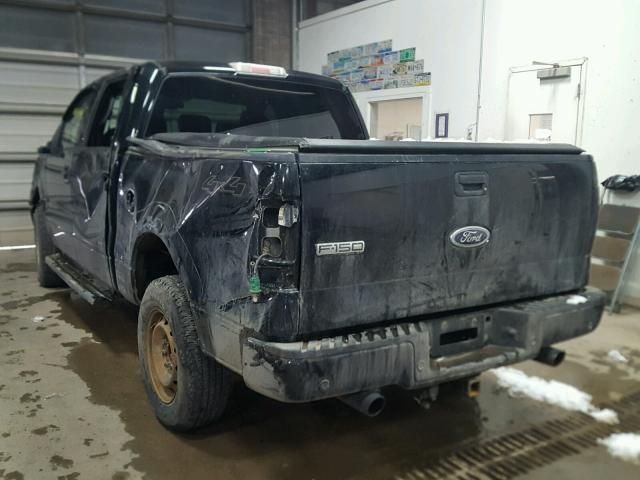 1FTPW14524KD51754 - 2004 FORD F150 SUPER BLACK photo 3