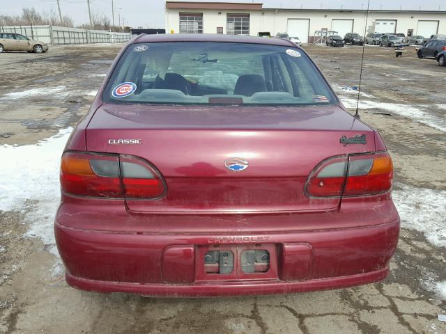 1G1ND52F74M702283 - 2004 CHEVROLET CLASSIC MAROON photo 10