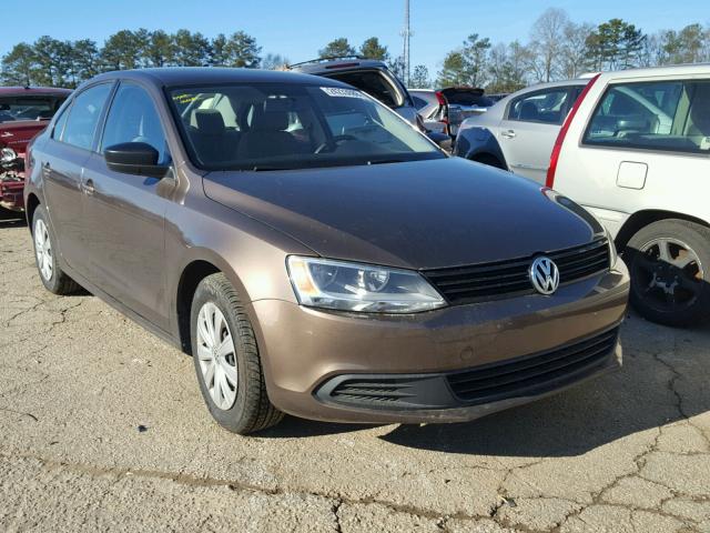 3VW1K7AJXEM410093 - 2014 VOLKSWAGEN JETTA BASE 棕色 照片 1