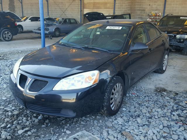 1G2ZF57B584265015 - 2008 PONTIAC G6 VALUE L BLACK photo 2