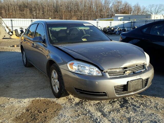 2G1WT55K489151992 - 2008 CHEVROLET IMPALA LT GRAY photo 1