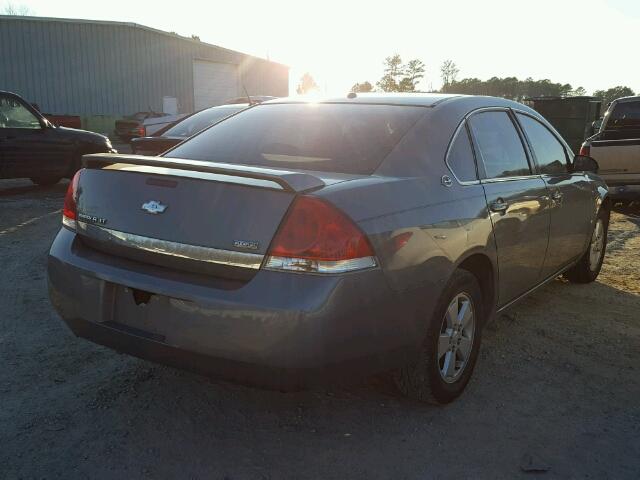 2G1WT55K489151992 - 2008 CHEVROLET IMPALA LT GRAY photo 4