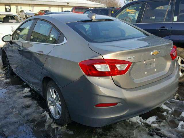 1G1BE5SM4H7229221 - 2017 CHEVROLET CRUZE LT GRAY photo 3