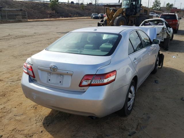 4T1BF3EK9BU625877 - 2011 TOYOTA CAMRY BASE SILVER photo 4