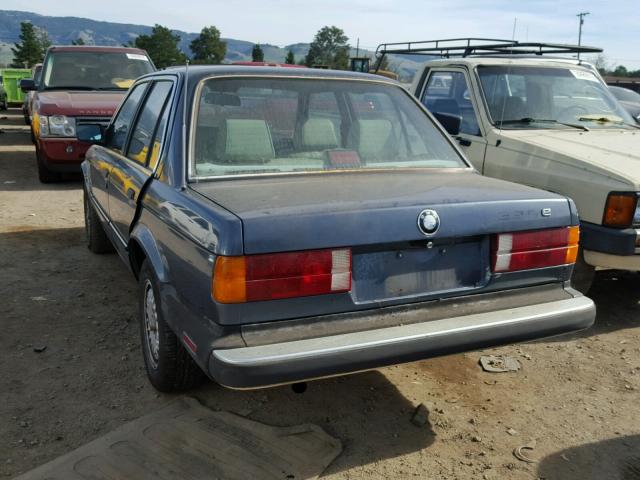 WBAAE6401G0992188 - 1986 BMW 325 E AUTO BLUE photo 3