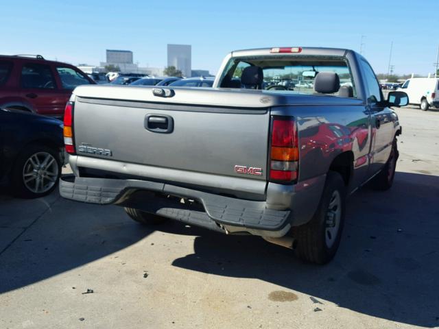 1GTEC14X66Z124689 - 2006 GMC NEW SIERRA GRAY photo 4