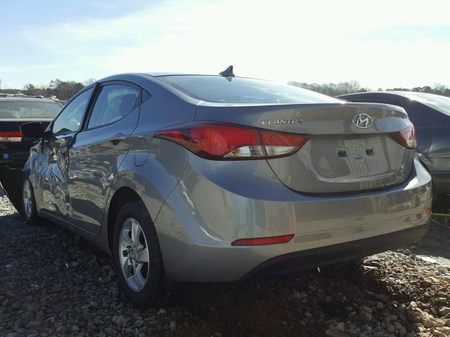 KMHDH4AE3FU310927 - 2015 HYUNDAI ELANTRA SE GRAY photo 3