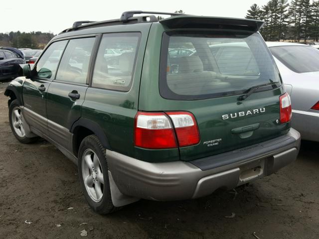 JF1SF65582H714922 - 2002 SUBARU FORESTER S 绿色 照片 3