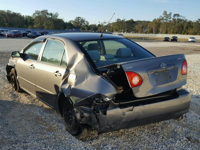 2T1BR32E57C759185 - 2007 TOYOTA COROLLA CE GRAY photo 3