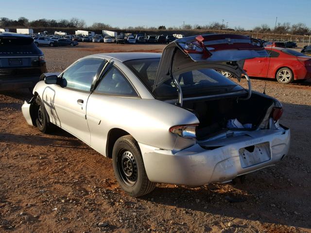 1G1JC12F837340763 - 2003 CHEVROLET CAVALIER SILVER photo 3