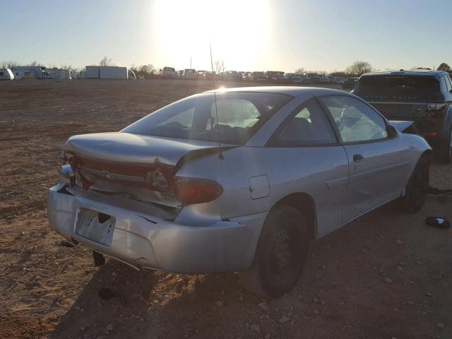 1G1JC12F837340763 - 2003 CHEVROLET CAVALIER SILVER photo 4