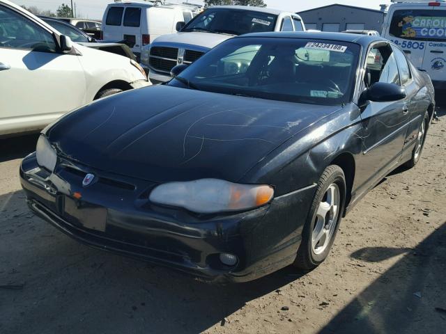 2G1WX12K7Y9192005 - 2000 CHEVROLET MONTE CARL BLACK photo 2