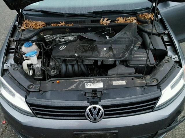 3VW2K7AJ6CM467683 - 2012 VOLKSWAGEN JETTA BASE 灰色 照片 7