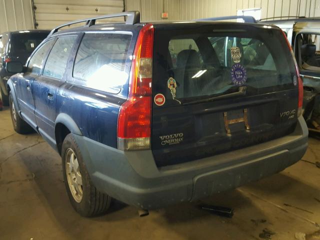 YV1SZ58D321080971 - 2002 VOLVO V70 XC BLUE photo 3