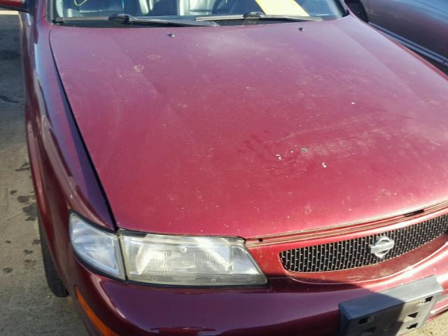 JN1CA21D0ST051090 - 1995 NISSAN MAXIMA GLE BURGUNDY photo 9