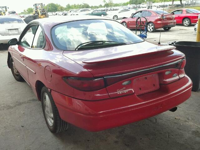 3FAFP11322R226926 - 2002 FORD ESCORT ZX2 RED photo 3