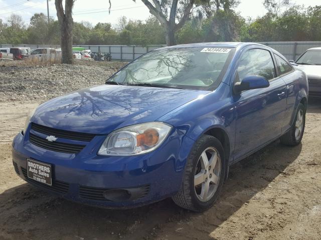 1G1AL14F657608385 - 2005 CHEVROLET COBALT LS BLUE photo 2