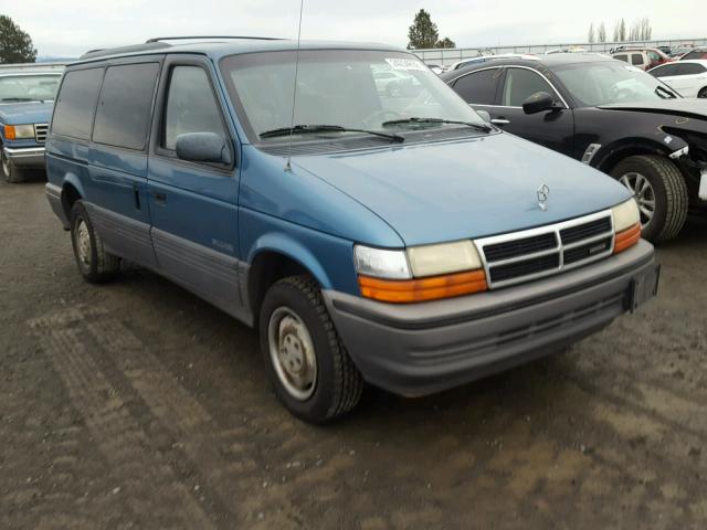 1B4GK54R1NX214893 - 1992 DODGE GRAND CARA BLUE photo 1