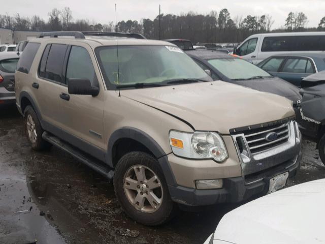 1FMEU63E66UA68238 - 2006 FORD EXPLORER X GOLD photo 1